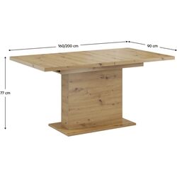 Masa extensibila Tempo Kondela Boba 160/200x90 (Artisan Oak) Thumb