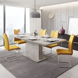 Стол раскладной Tempo Kondela Boba 160/200x90 (Concrete)