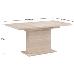 Masa extensibila Tempo Kondela Boba 160/200x90 (Sonoma Oak) Thumb
