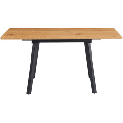 Стол раскладной Tempo Kondela Diran 120/160x80 (Grandson Oak/Black) Thumb