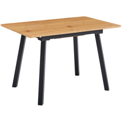 Стол раскладной Tempo Kondela Diran 120/160x80 (Grandson Oak/Black) Thumb