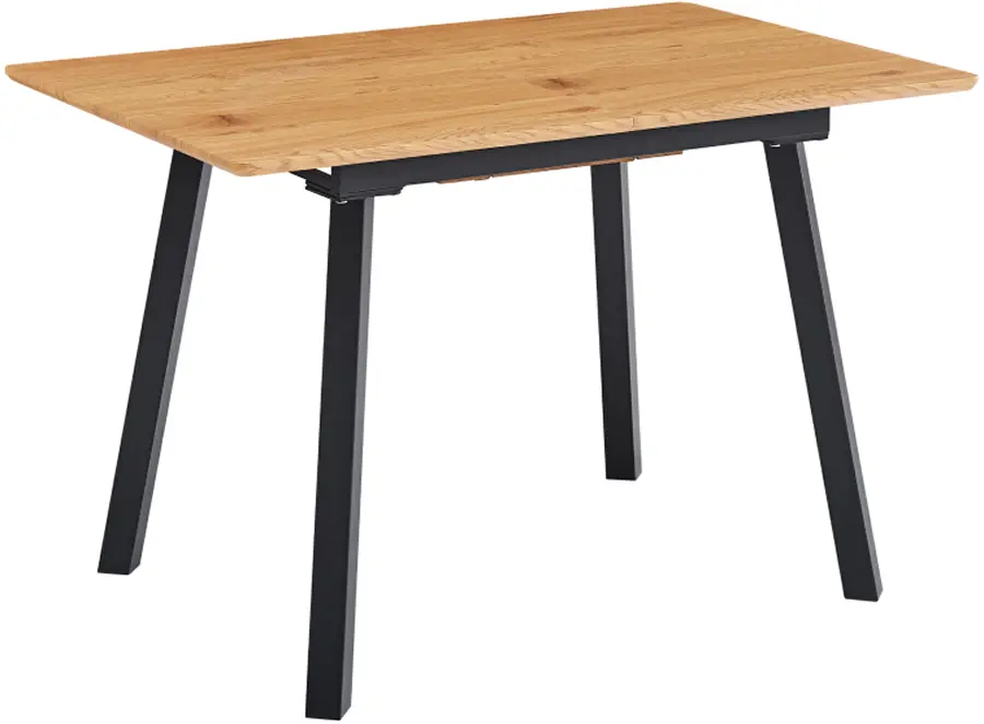 Стол раскладной Tempo Kondela Diran 120/160x80 (Grandson Oak/Black) - 4