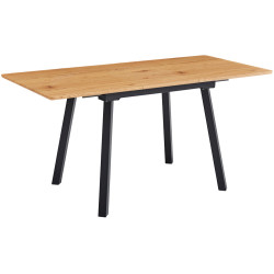 Стол раскладной Tempo Kondela Diran 120/160x80 (Grandson Oak/Black) Thumb