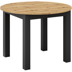 Masa extensibila Tempo Kondela Harry (Artisan Oak/Black) Thumb