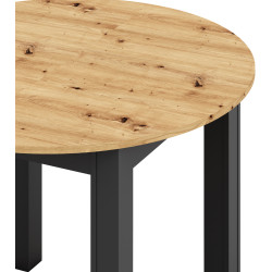 Masa extensibila Tempo Kondela Harry (Artisan Oak/Black) Thumb