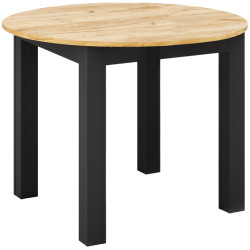 Masa extensibila Tempo Kondela Harry (Golden Craft Oak/Black) Thumb