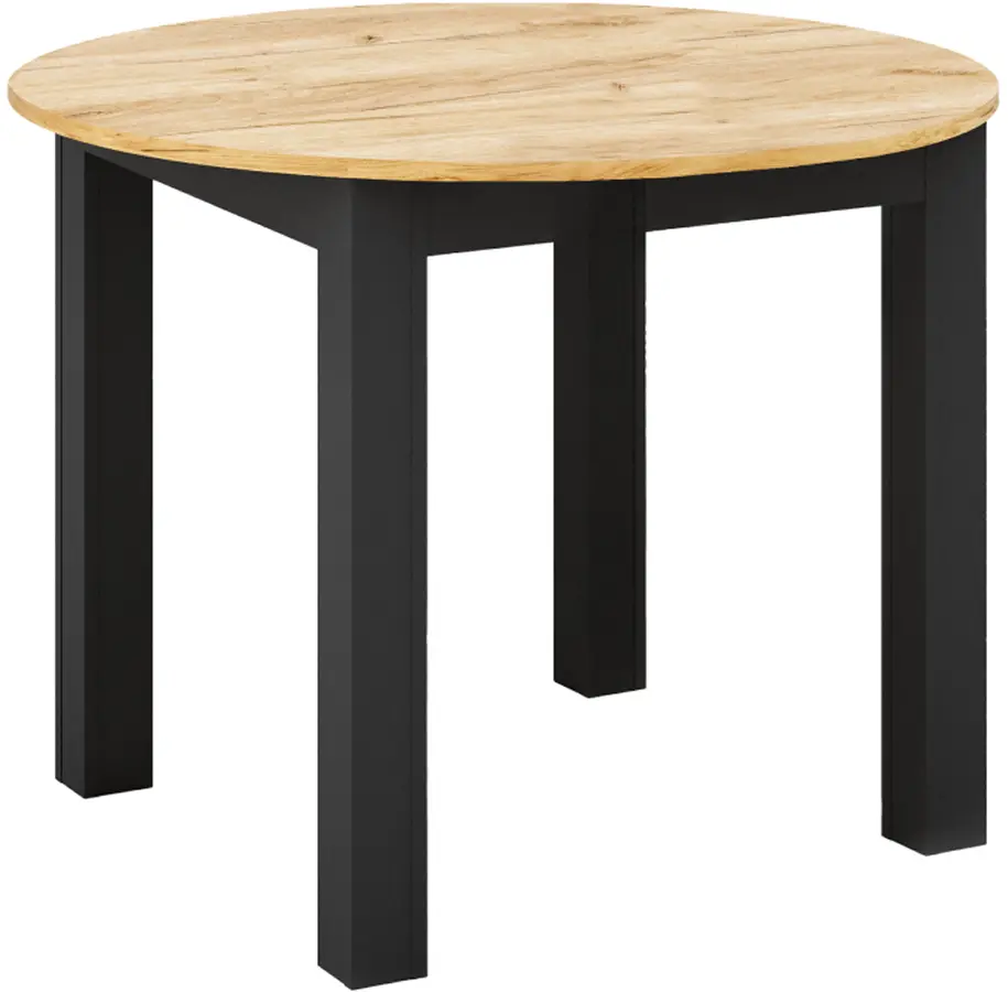 Masa extensibila Tempo Kondela Harry (Golden Craft Oak/Black)