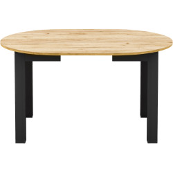 Masa extensibila Tempo Kondela Harry (Golden Craft Oak/Black) Thumb