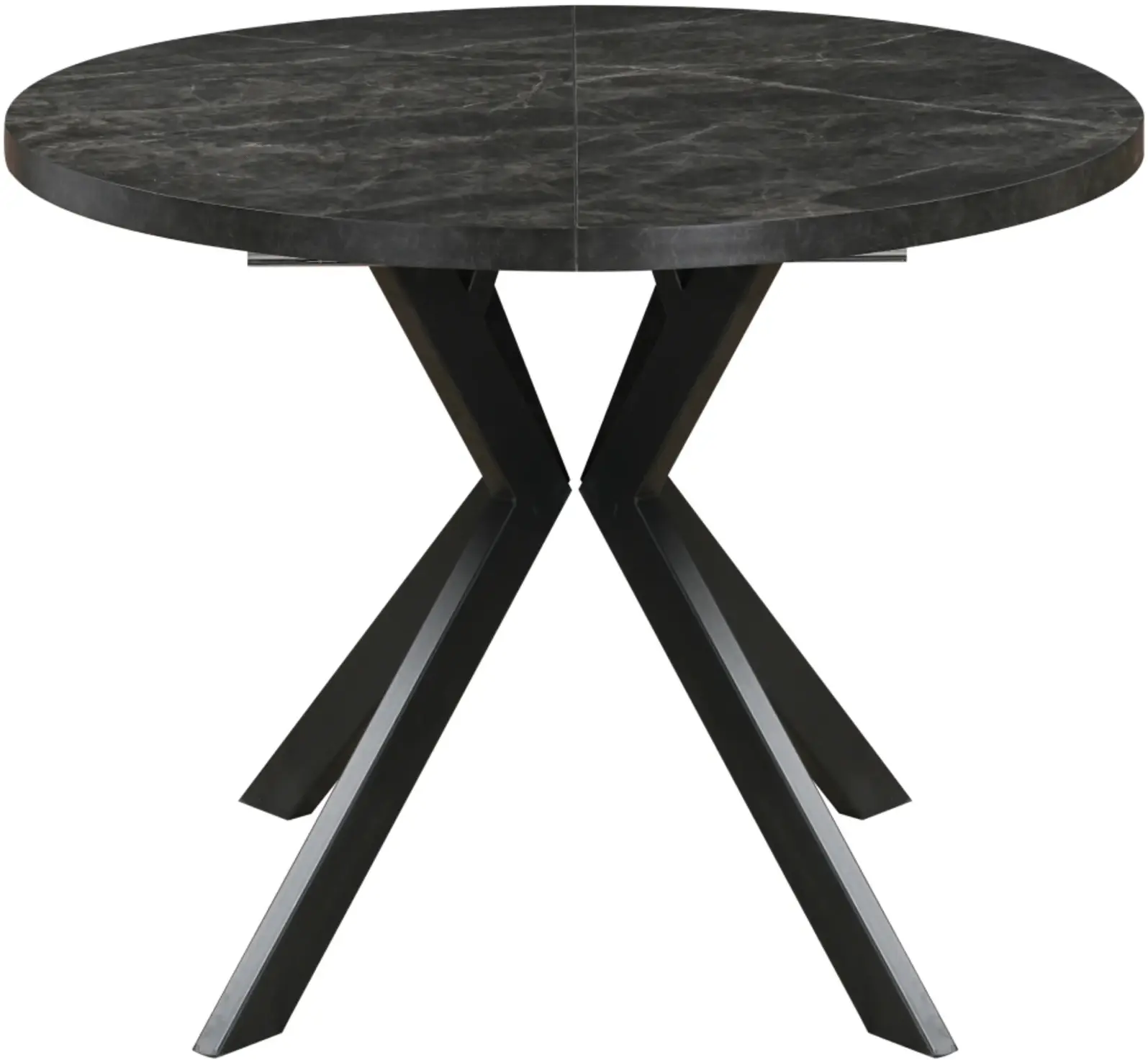 Стол раскладной Tempo Kondela Lukos 100/250x75.5 (Dark Concrete/Black) - 2