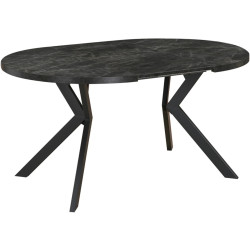 Стол раскладной Tempo Kondela Lukos 100/250x75.5 (Dark Concrete/Black) Thumb