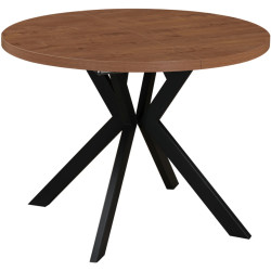 Стол раскладной Tempo Kondela Lukos 100/250x75.5 (Dark Oak/Black) Thumb