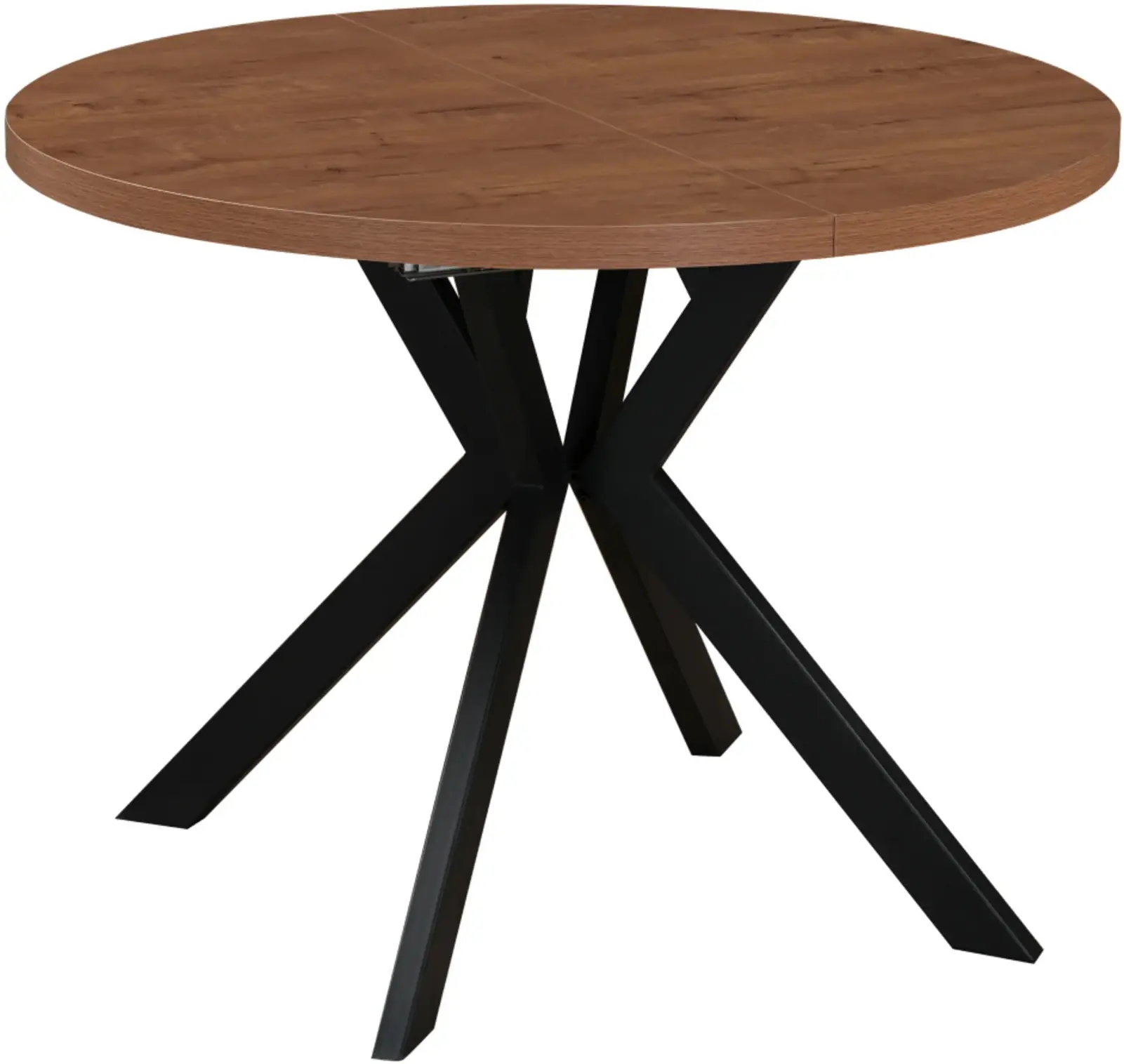 Стол раскладной Tempo Kondela Lukos 100/250x75.5 (Dark Oak/Black) - 2