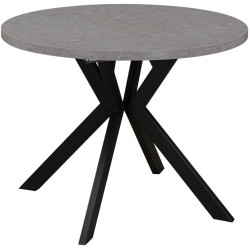 Стол раскладной Tempo Kondela Lukos 100/250x75.5 (Light Concrete/Black) Thumb