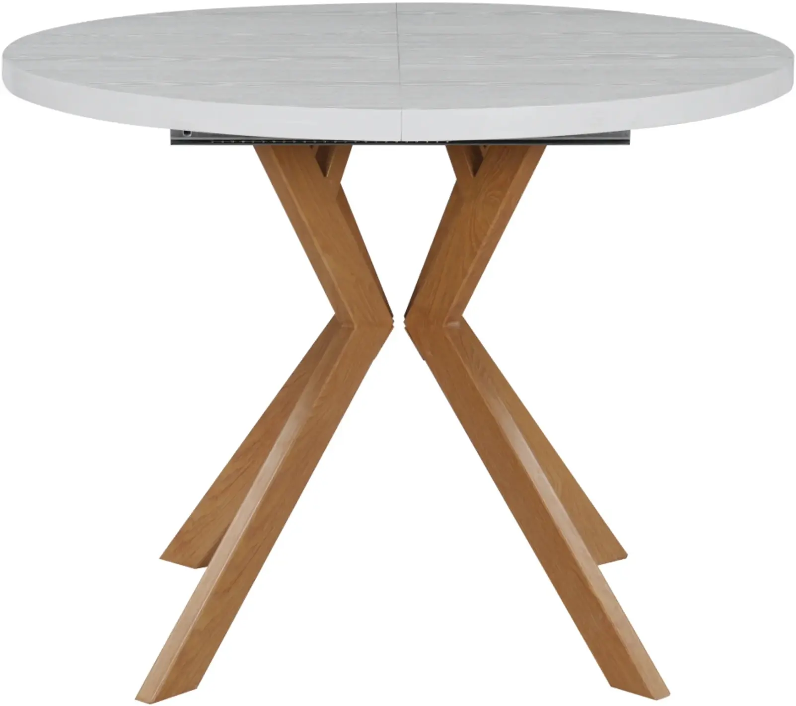 Стол раскладной Tempo Kondela Lukos 100/250x75.5 (Oak/White) - 2