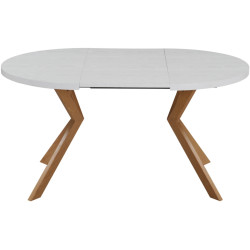 Стол раскладной Tempo Kondela Lukos 100/250x75.5 (Oak/White) Thumb