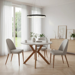 Стол раскладной Tempo Kondela Lukos 100/250x75.5 (Oak/White)