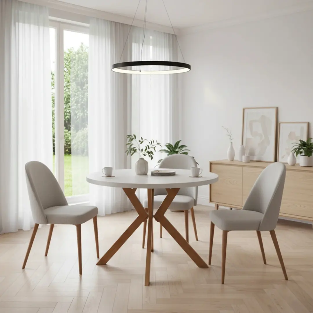 Стол раскладной Tempo Kondela Lukos 100/250x75.5 (Oak/White)