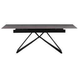 Masa extensibila Tempo Kondela Majed 160/200x90 (Concrete/Black) Thumb