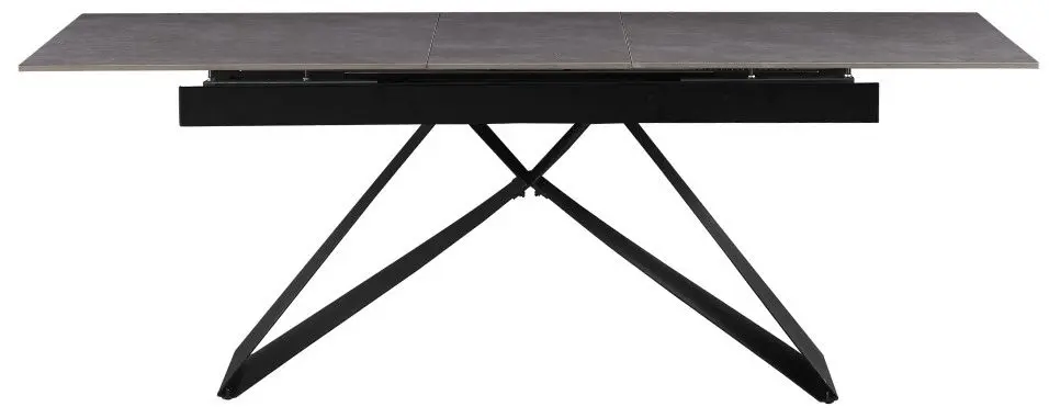 Masa extensibila Tempo Kondela Majed 160/200x90 (Concrete/Black)
