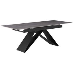 Masa extensibila Tempo Kondela Majed 160/200x90 (Concrete/Black) Thumb
