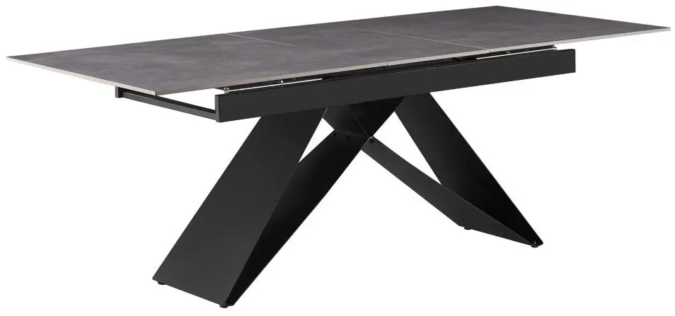 Masa extensibila Tempo Kondela Majed 160/200x90 (Concrete/Black)