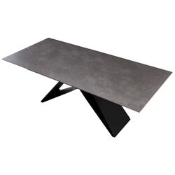 Masa extensibila Tempo Kondela Majed 160/200x90 (Concrete/Black) Thumb