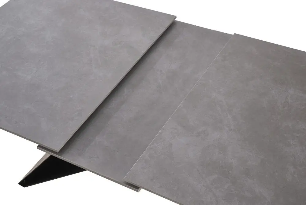 Masa extensibila Tempo Kondela Majed 160/200x90 (Concrete/Black)