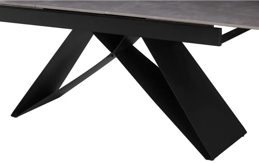 Masa extensibila Tempo Kondela Majed 160/200x90 (Concrete/Black)