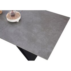 Masa extensibila Tempo Kondela Majed 160/200x90 (Concrete/Black) Thumb