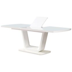 Masa extensibila Tempo Kondela Olav 160/200x90 (White Gloss) Thumb