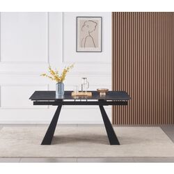 Masa extensibila Tempo Kondela Salal 160/240x90 (Graphite/Black) Thumb