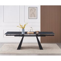 Masa extensibila Tempo Kondela Salal 160/240x90 (Graphite/Black) Thumb