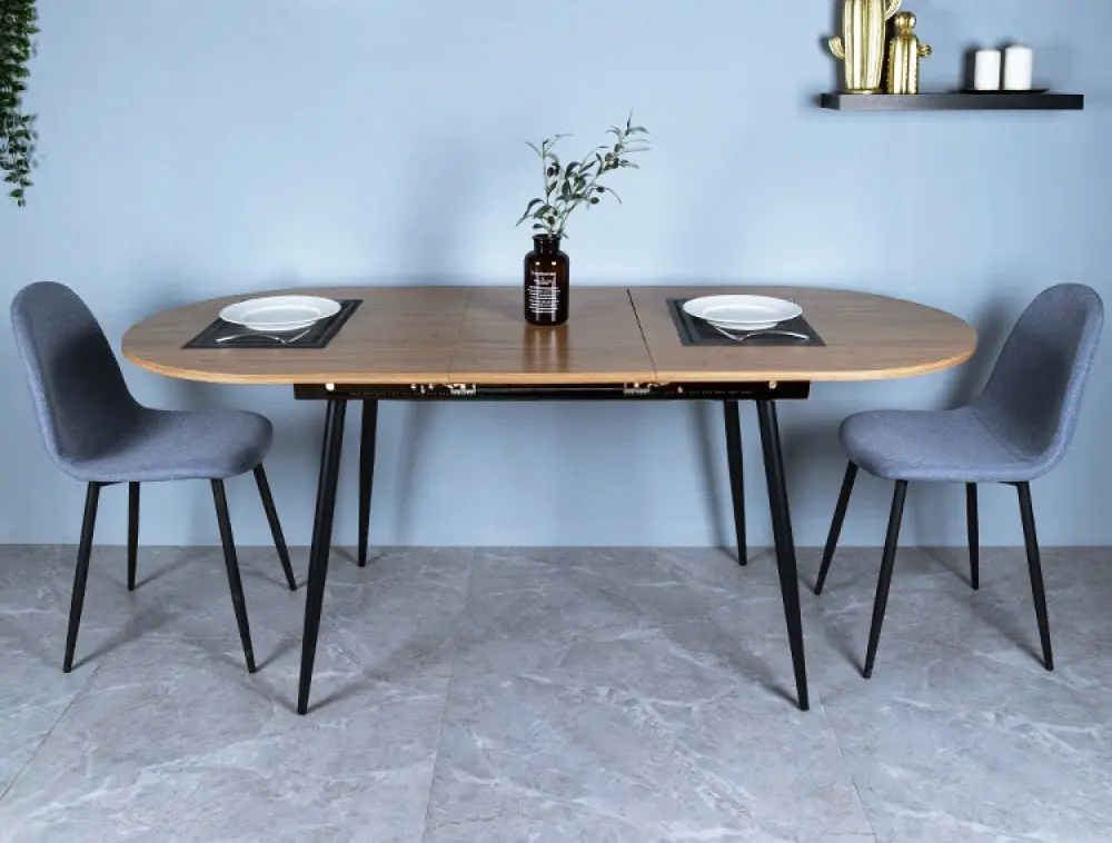 Masa extensibila Tempo Kondela Tameron 150/190x75 (Oak/Black)