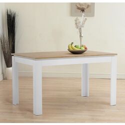 Стол раскладной Tempo Kondela Vilgo 135/184x86 (Wotan Oak/White)