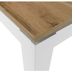 Стол раскладной Tempo Kondela Vilgo 135/184x86 (Wotan Oak/White) Thumb