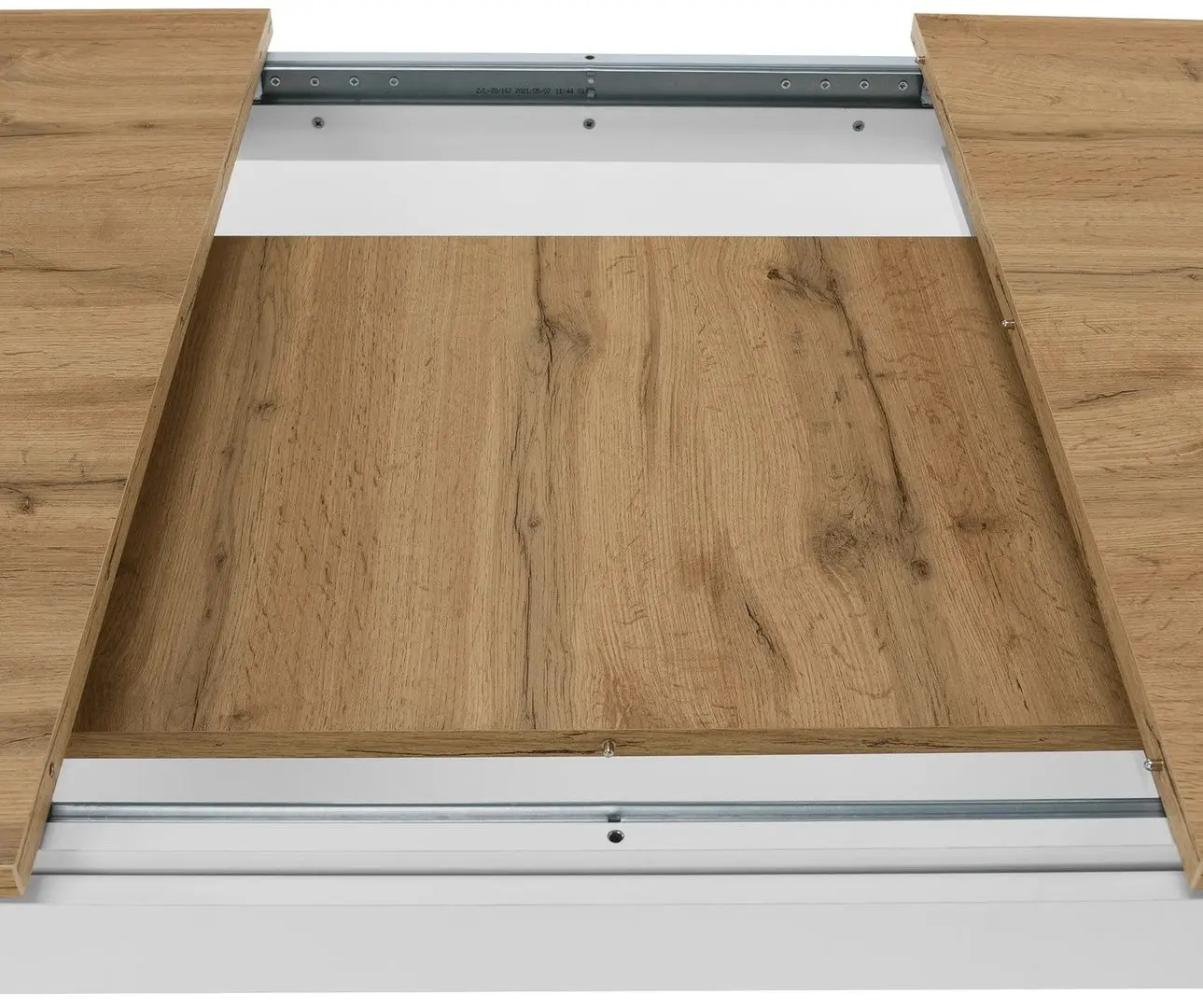 Стол раскладной Tempo Kondela Vilgo 135/184x86 (Wotan Oak/White) - 11