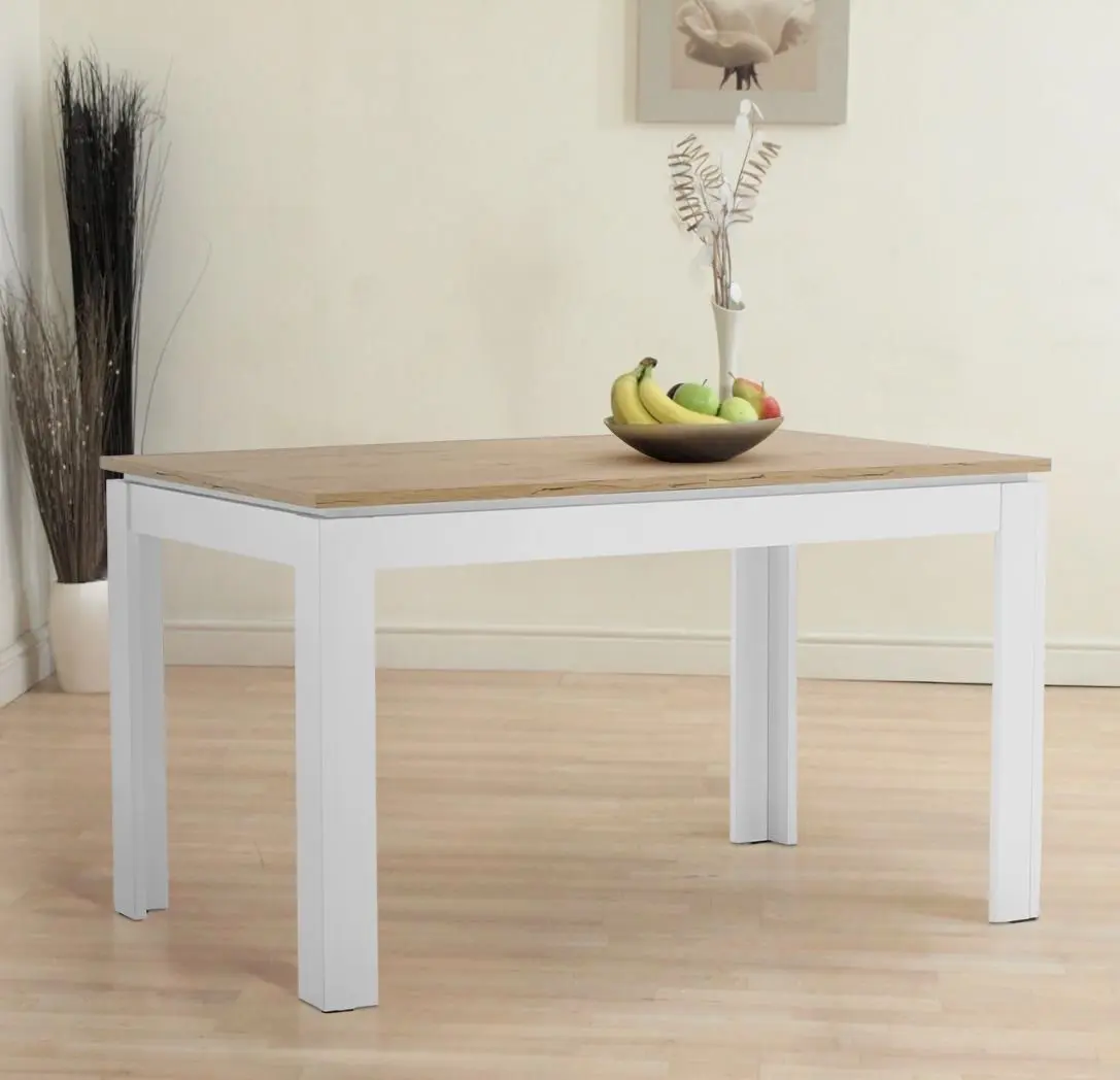 Стол раскладной Tempo Kondela Vilgo 135/184x86 (Wotan Oak/White)