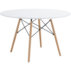 Стол Tempo Kondela Demin New (White/Beech) Thumb