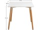 Masa Tempo Kondela Didier 4 New 70x70 (White/Beech)