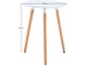 Masa Tempo Kondela Elcan New Tip 1 60x60 (White/Beech)