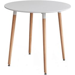 Masa Tempo Kondela Elcan New Tip 2 80x80 (White/Beech) Thumb