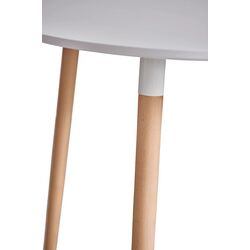 Masa Tempo Kondela Elcan New Tip 2 80x80 (White/Beech) Thumb