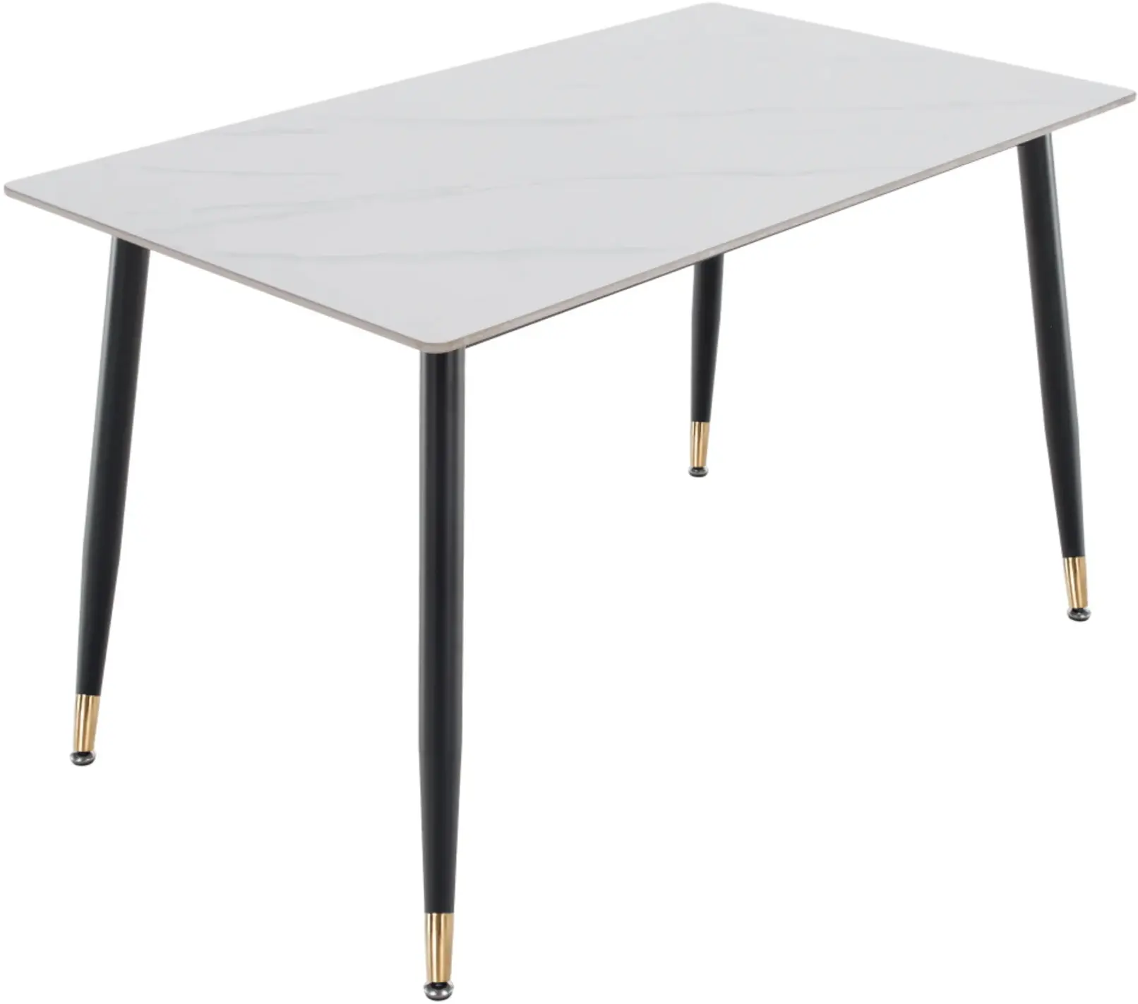 Стол Tempo Kondela Florenc Tip 1 121x71 (White Marble/Black) - 2