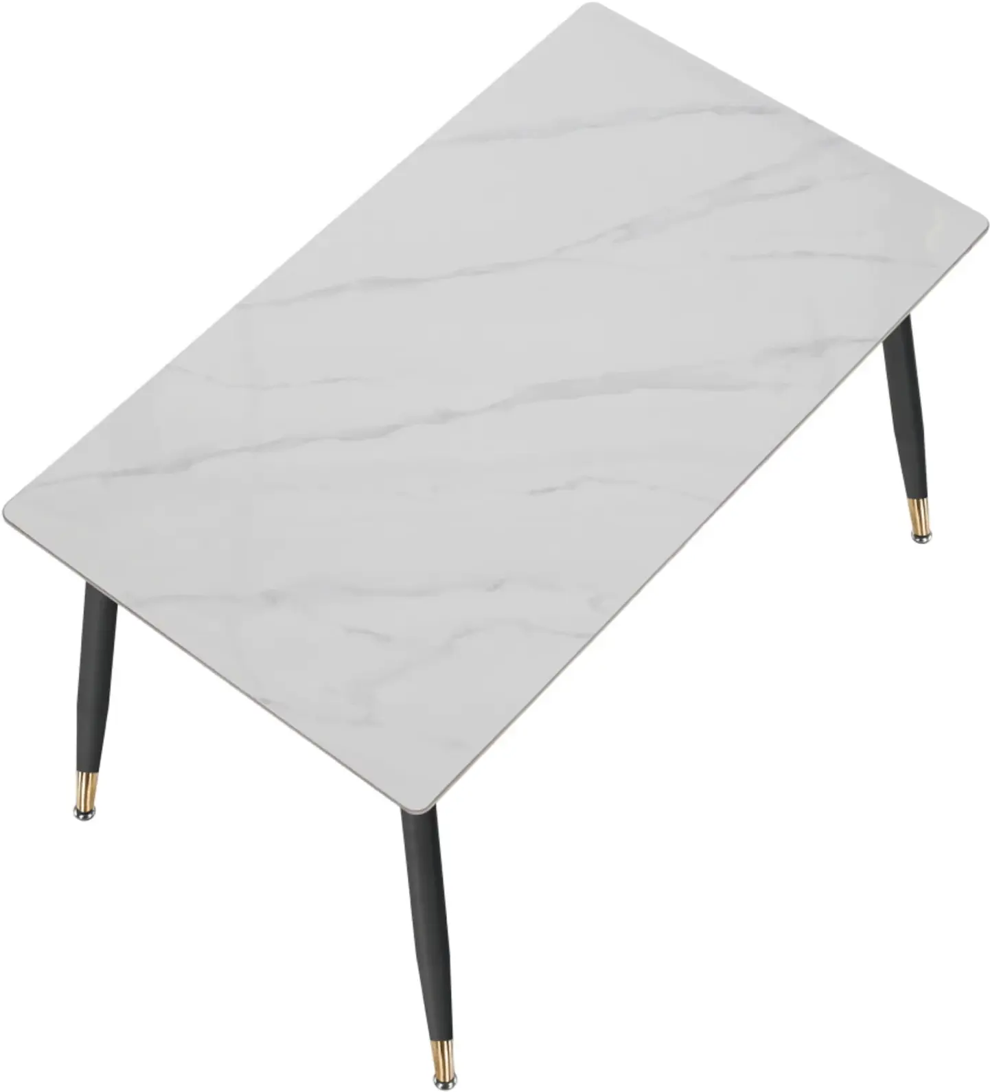 Стол Tempo Kondela Florenc Tip 1 121x71 (White Marble/Black) - 4