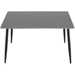 Masa Tempo Kondela Florenc Tip 1 (Gray Marble/Black) Thumb