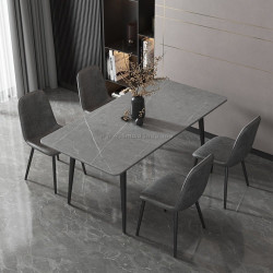 Masa Tempo Kondela Florenc Tip 1 (Gray Marble/Black)