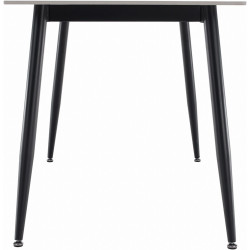 Masa Tempo Kondela Florenc Tip 1 (Gray Marble/Black) Thumb