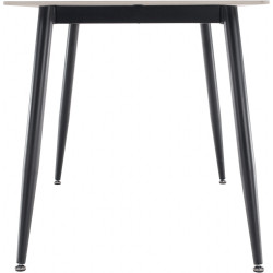 Masa Tempo Kondela Florenc Tip 1 (White Marble/Black) Thumb