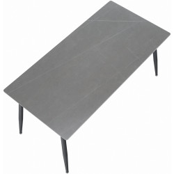 Стол Tempo Kondela Florenc Typ 2 (Gray Marble/Black) Thumb