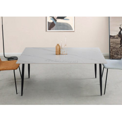 Masa Tempo Kondela Florenc Typ 2 (White Marble/Black)